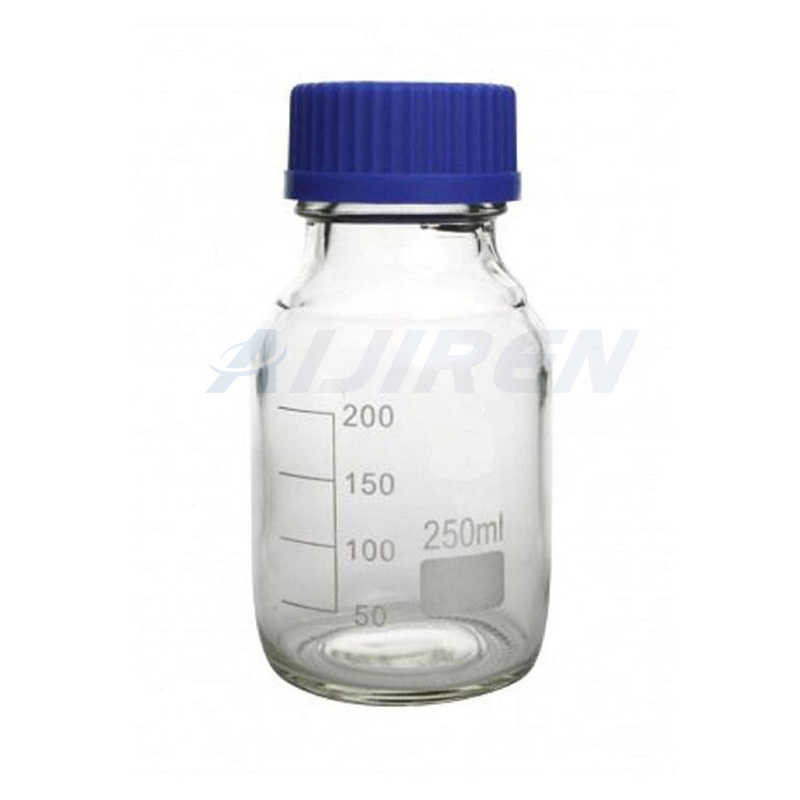 Plastic Transparent PET Square amber reagent bottle